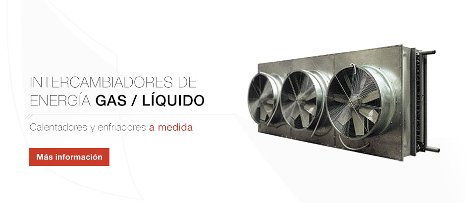 Intercambiadores energía gas líquido